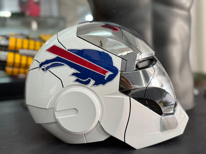 The Voice Activated Iron Man MK5 Helmet Painted in NFL Teams' Colorways