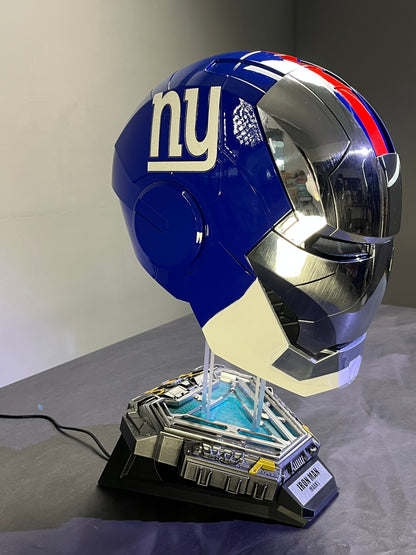 The Voice Activated Iron Man MK5 Helmet Painted in NFL Teams' Colorways